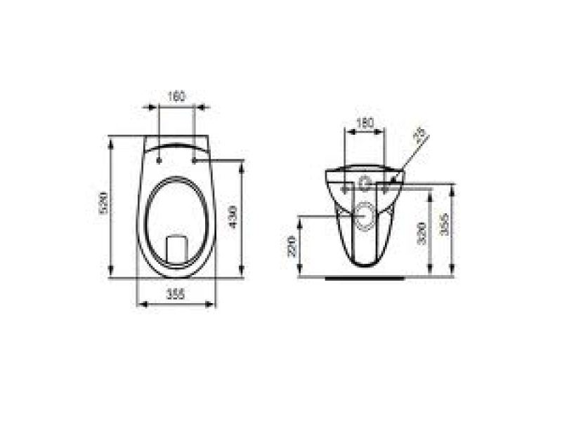 Купить Подвесной унитаз Ideal Standard Eurovit Plus V340301