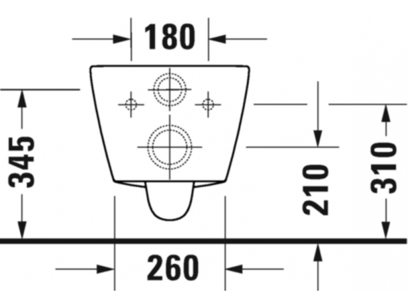 Купить Унитаз подвесной Duravit D-Neo, белый, 2577090000