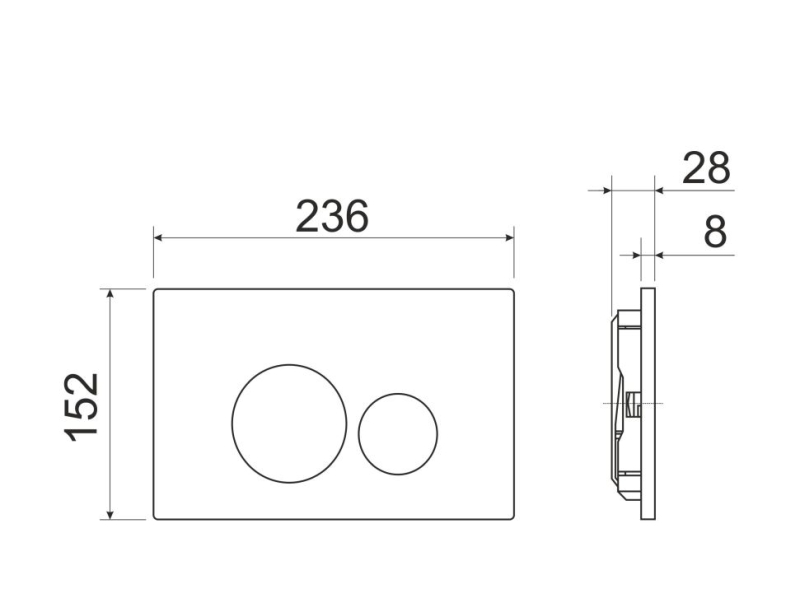 Купить Инсталляция Ceramica Nova Envision с унитазом Ceramica Nova Metric Rimless CN3007, крышка микролифт, клавиша Round чёрный матовый, CN3007_1001B_1000