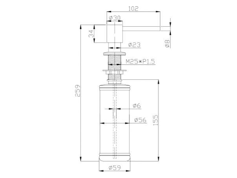 Купить Дозатор моющего средства Alveus Plum 1129081, золото