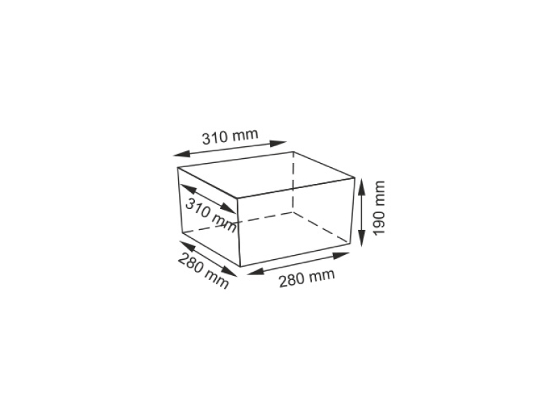 Купить Корзина WasserKraft Dinkel, средняя для белья, WB-580-M