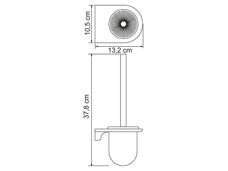 Купить Ершик для унитаза WasserKRAFT Kammel, подвесной, K-8327W