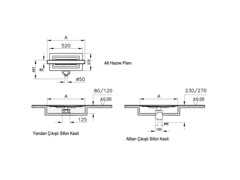 Купить Душевой трап Vitra Eco-Flow 40 см DK100, горизонтальный, хром матовый, 59980476000