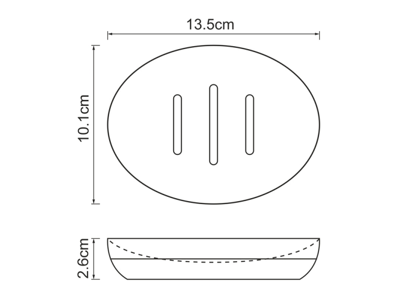 Купить Мыльница WasserKRAFT Vils, черный матовый/дерево, K-6129