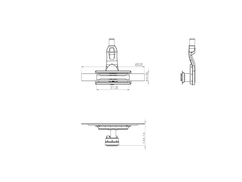 Купить Дренажный канал Timo Line Premium 60 см, цвет сталь, SL-60-S50RF