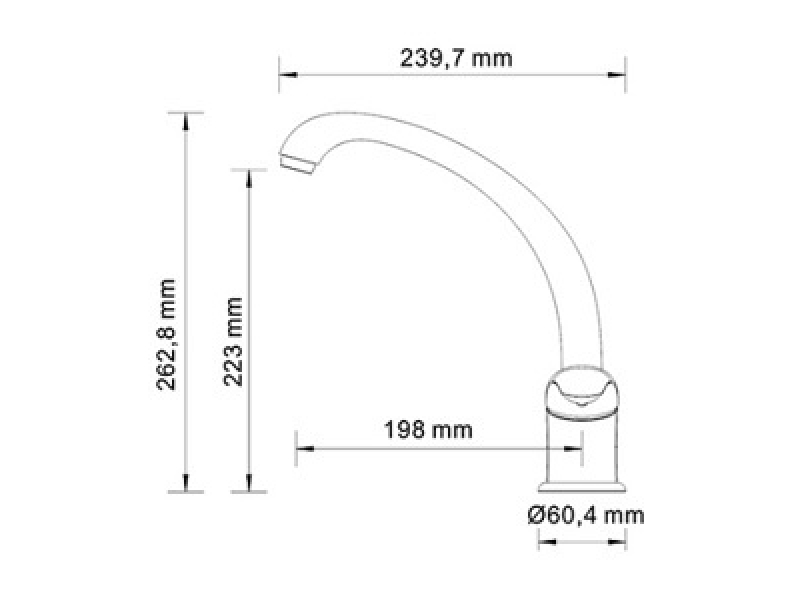 Купить Смеситель WasserKRAFT 2807 для кухни, хром