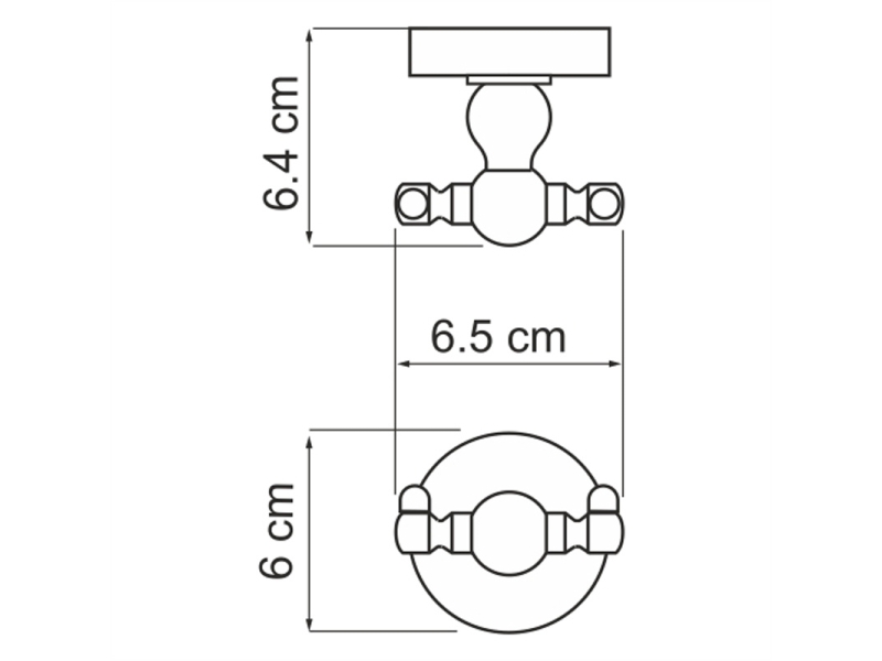 Купить Крючок двойной WasserKRAFT Diemel, Diemel K-2223D