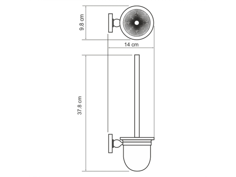 Купить Ершик для унитаза WasserKRAFT Diemel, подвесной, Diemel K-2227