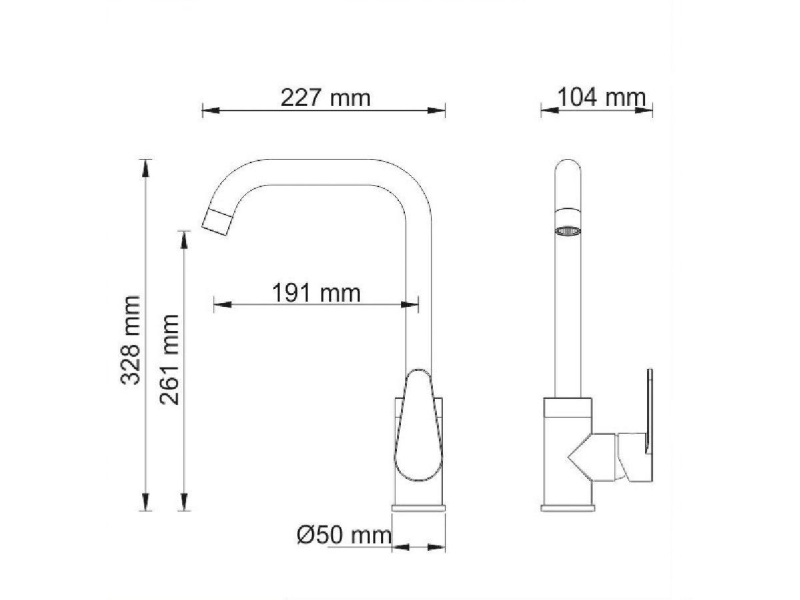 Купить Смеситель WasserKRAFT Аlz 28807 для кухонной мойки, хром