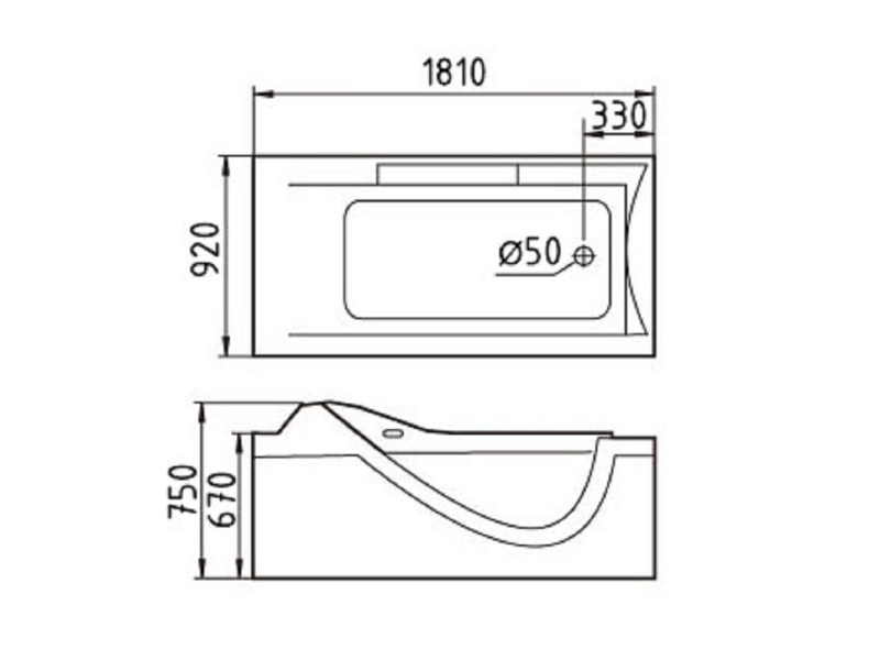 Купить Ванна гидромассажная акриловая Gemy G9055 K R/L, 181 х 92 см