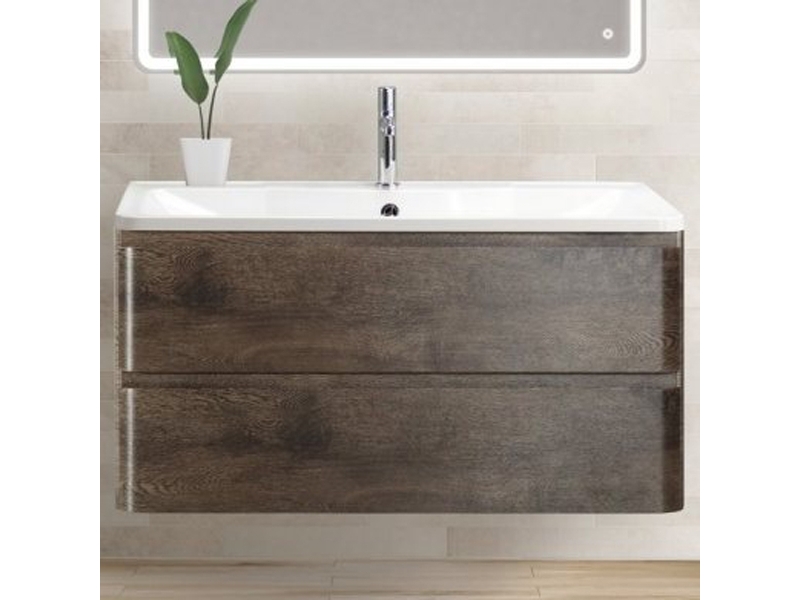 Купить Тумба под раковину BelBagno Albano ALBANO-1200-2C-SO-RNG 120 см, подвесная, цвет robere nature grigio