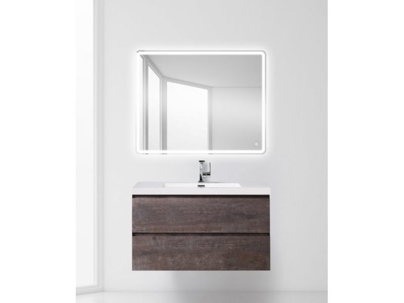 Купить Тумба под раковину BelBagno Luce LUCE-1000-2C-SO-PT, 100 х 48 х 50 см, цвет серый камень (stone)