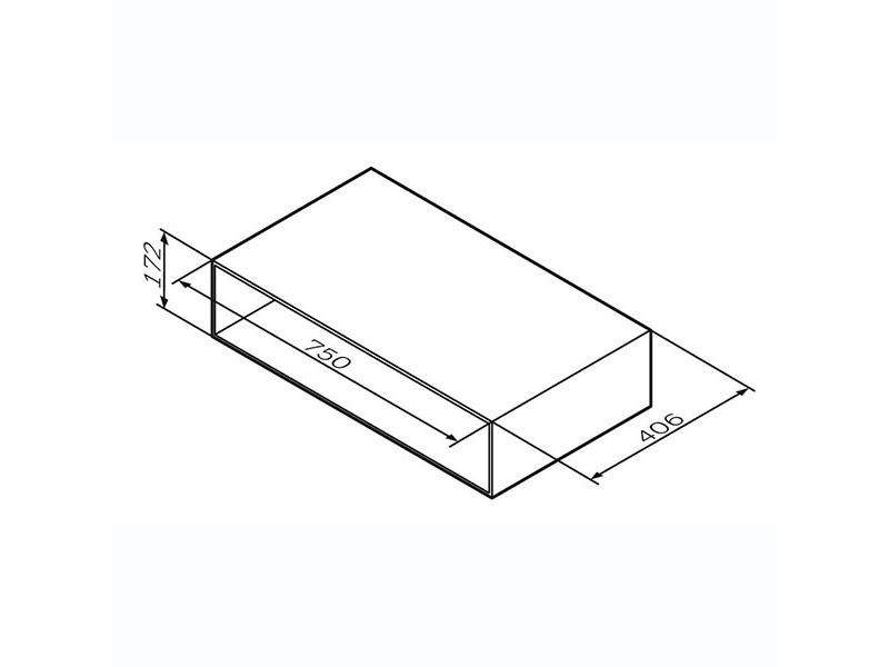 Купить Полка под тумбу Am.Pm Gem 75 см M90OHX0750WG подвесная, цвет белый