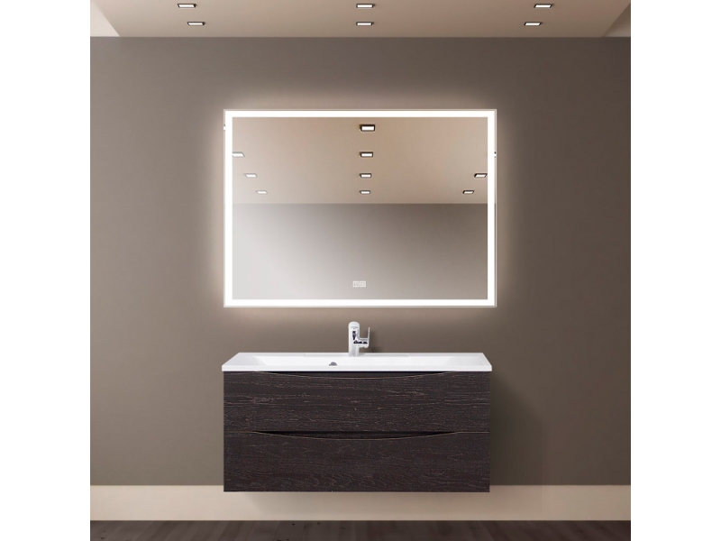 Купить Зеркало BelBagno SPC-GRT-1100-800-LED-TCH-WARM 110 см, светодиодная подсветка, с сенсорным выключателем, с подогревом