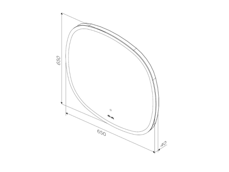 Купить Зеркало Am.Pm Func, с контурной LED-подсветкой, ИК-сенсором, квадрат, 65 см, M8FMOX0651WGS