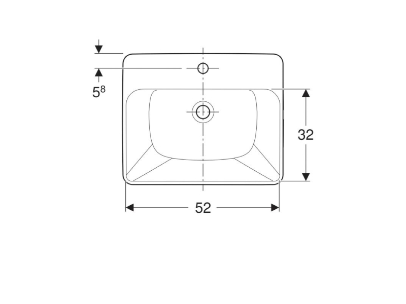 Купить Раковина Geberit Variform 500.681.01.1 55 x 45 см, белая