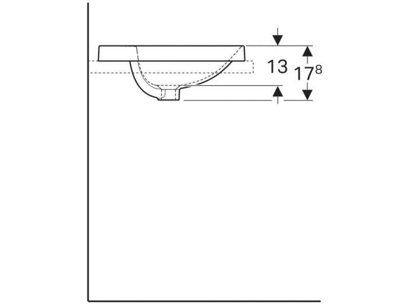 Купить Раковина Geberit Variform 500.704.01.2 48 x 48 см, белая