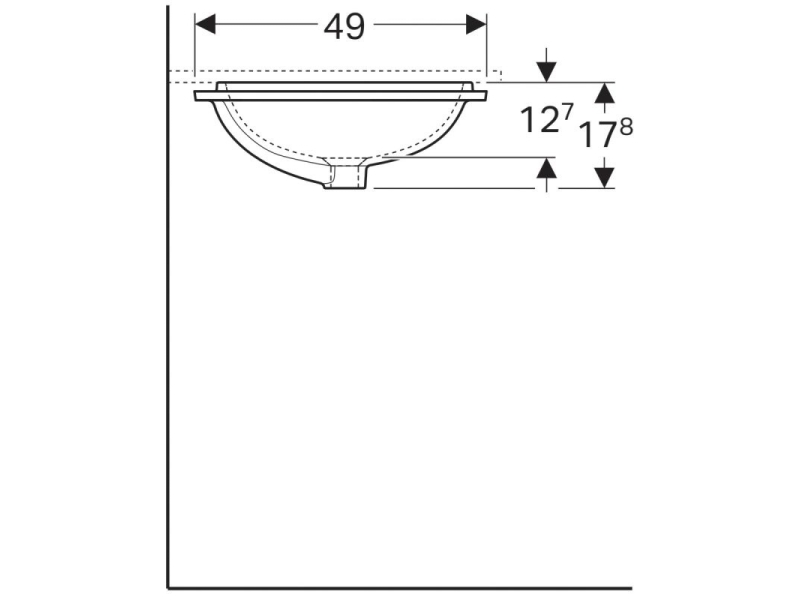 Купить Раковина Geberit Variform 500.766.01.2, 58 x 49 см, белая