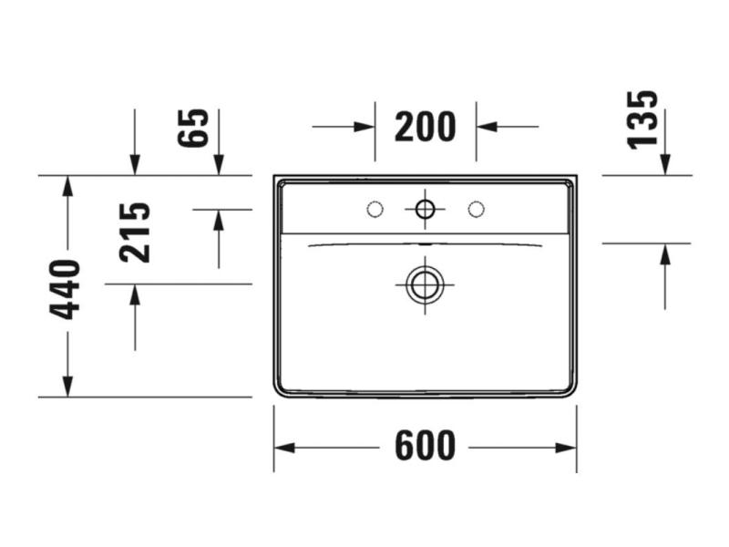 Купить Раковина Duravit D-Neo 60 x 44 см, белая, 2366600000