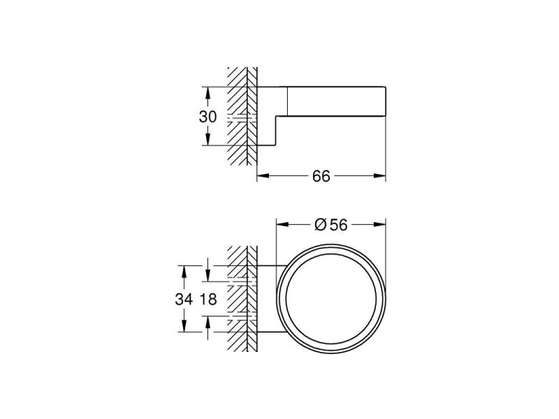 Купить Держатель для стакана или мыльницы Grohe Selection 41027AL0, черный графит матовый