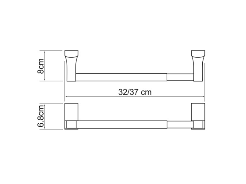 Купить Держатель для бумажных полотенец WasserKRAFT Leine, 30 см, K-5091