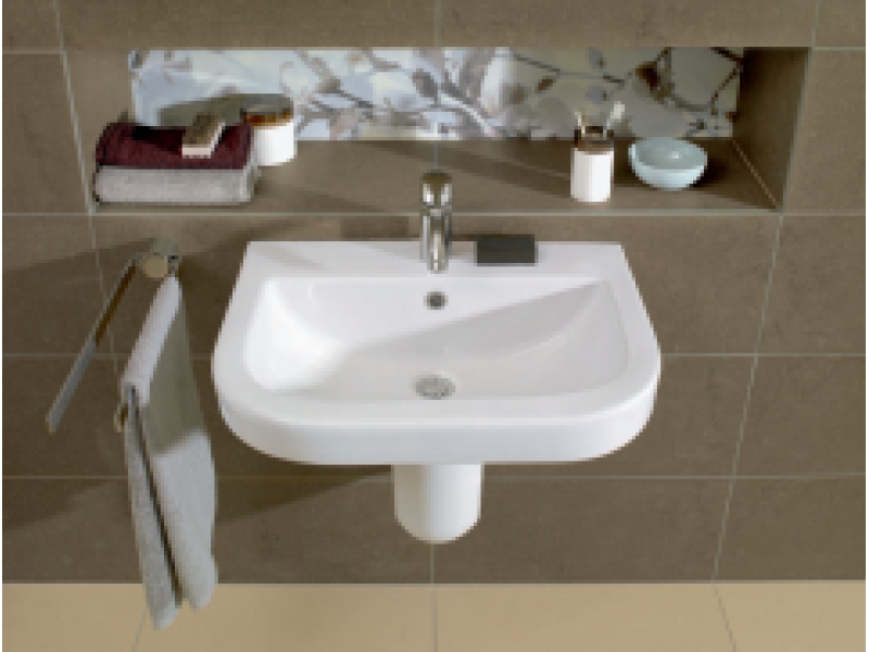 Купить Раковина Villeroy&Boch Verity Design, 60 х 57 см, подвесная, альпийский белый, 51036001