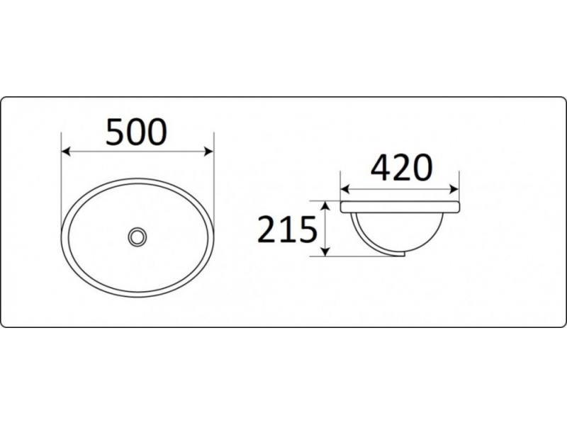 Купить Раковина CeramaLux N, 50 х 42 см, белая, 1203