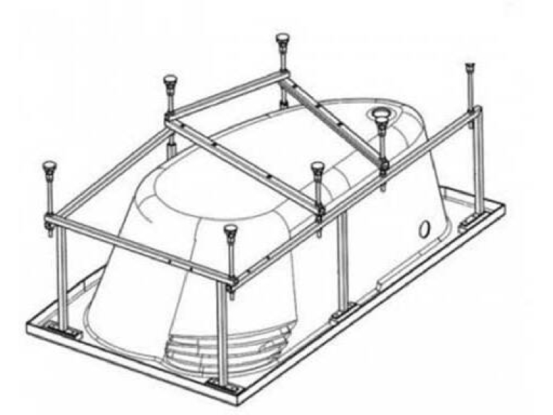 Купить Монтажный комплект для ванны Santek Ибица 150x100 1.WH11.2.433