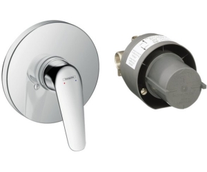 Смеситель для душа Hansgrohe Novus 71068000 (внешняя и скрытая часть)