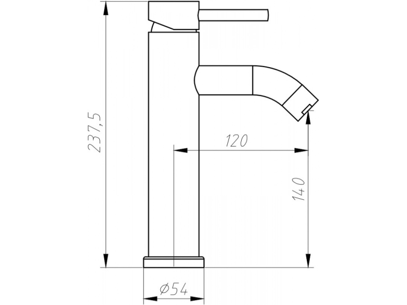 Купить Смеситель Aquanet Steel AF210-10S для раковины, сатин (242966)