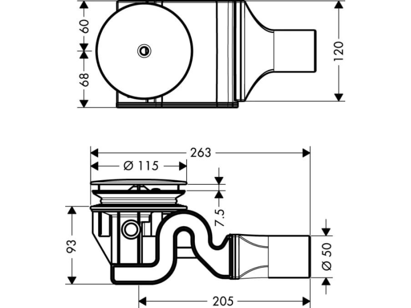 Купить Сливной набор Hansgrohe Raindrain 90 XXL 60067000