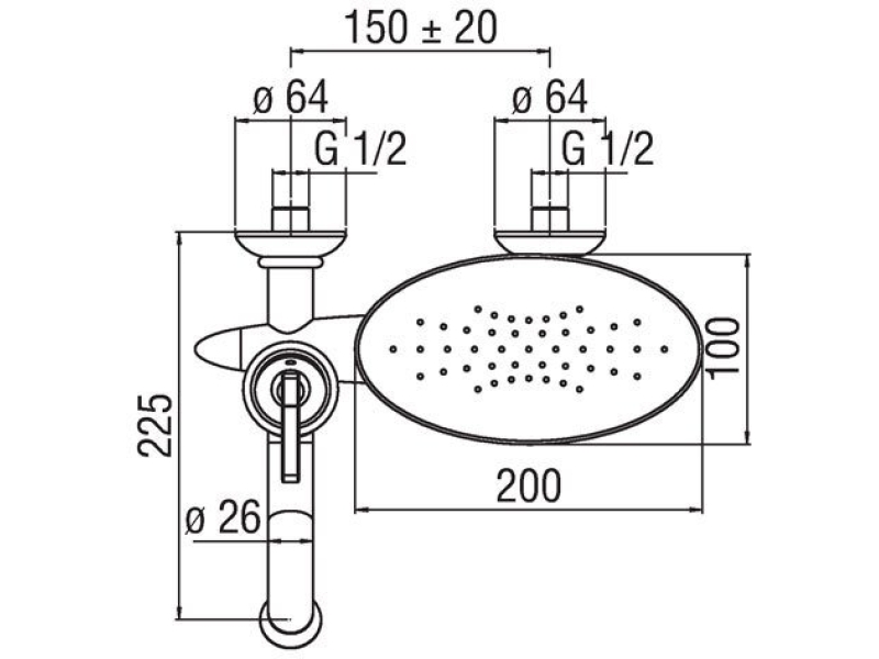 Купить Смеситель для ванны NOBILI Dubai DB00110/1CR