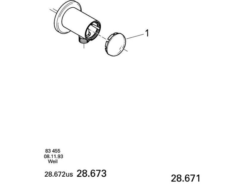 Купить Подключение для душевого шланга Grohe Relexa 28671000