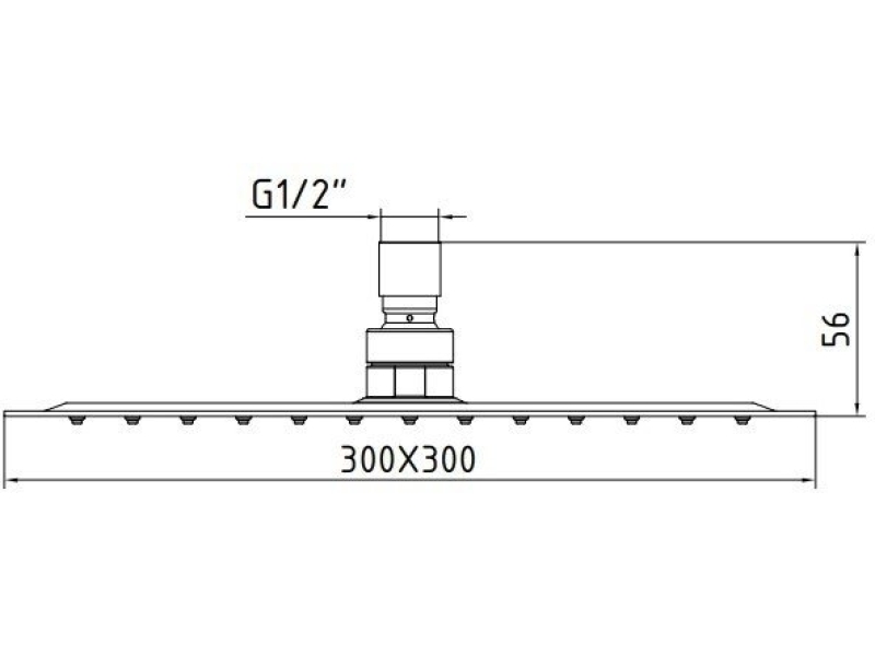 Купить Верхний душ E.C.A Shower Head Slim 102145013EX