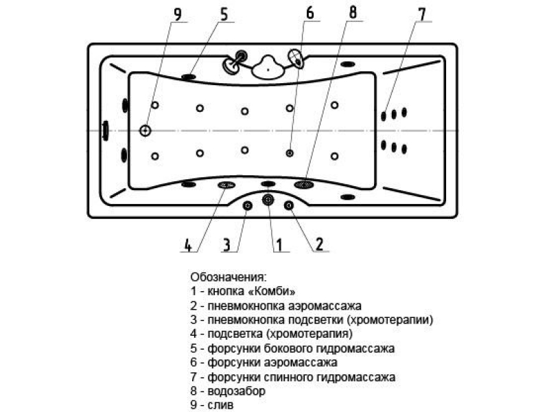 Купить Феникс-180 гидромасс.ПН с фр.экр. (слив слева)