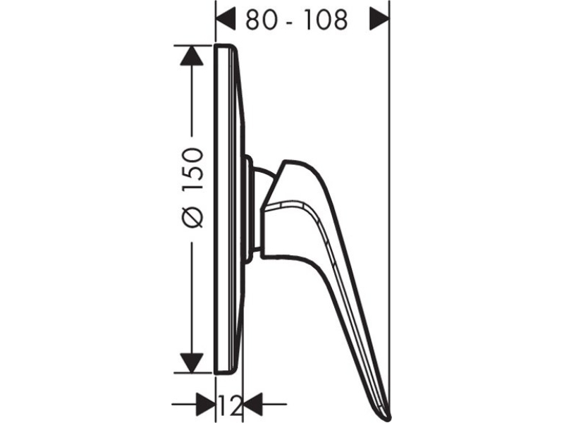 Купить Смеситель для душа Hansgrohe Novus 71067000 (внешняя часть)