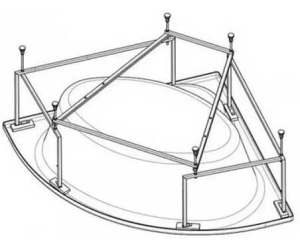 Монтажный комплект для ванны Santek Канны 150х150 1.WH11.2.432