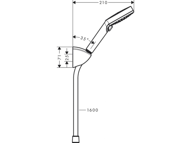 Купить Porter-набор Hansgrohe Vernis Blend Vario 1.60 м 26273000 хром