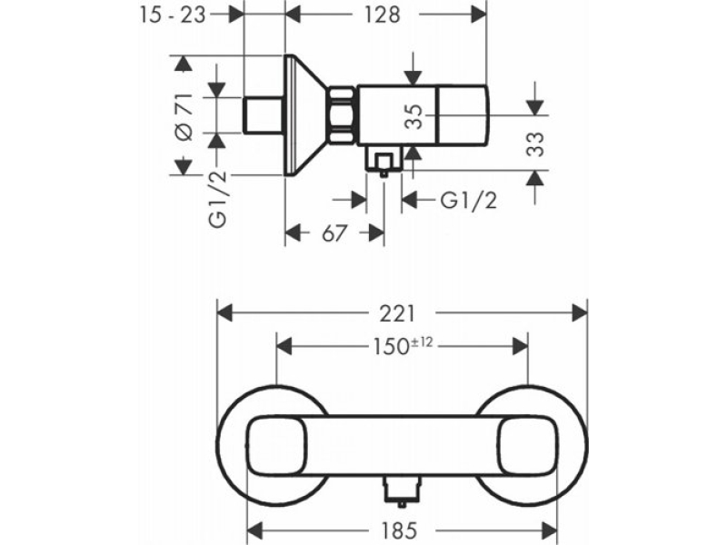 Купить Смеситель для душа Hansgrohe Logis 71263000