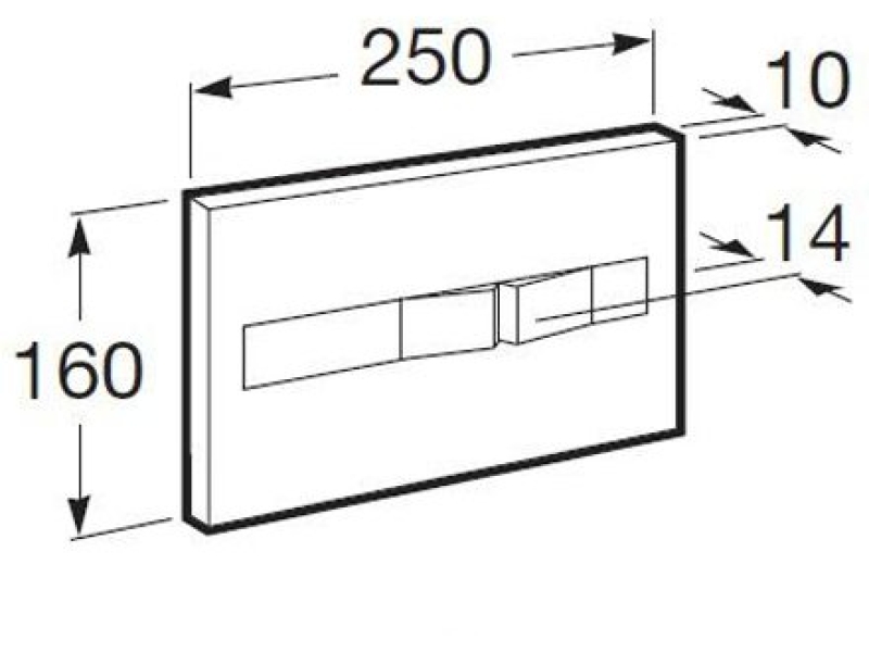 Купить Клавиша для инсталляции Roca PL-2 890096001