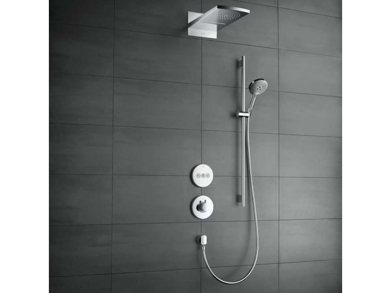 Купить Верхний душ Hansgrohe Rainfall 180 Air белый/хром 28433400