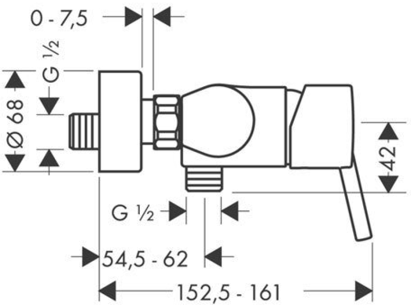 Купить Смеситель для душа Hansgrohe Talis S 32620000