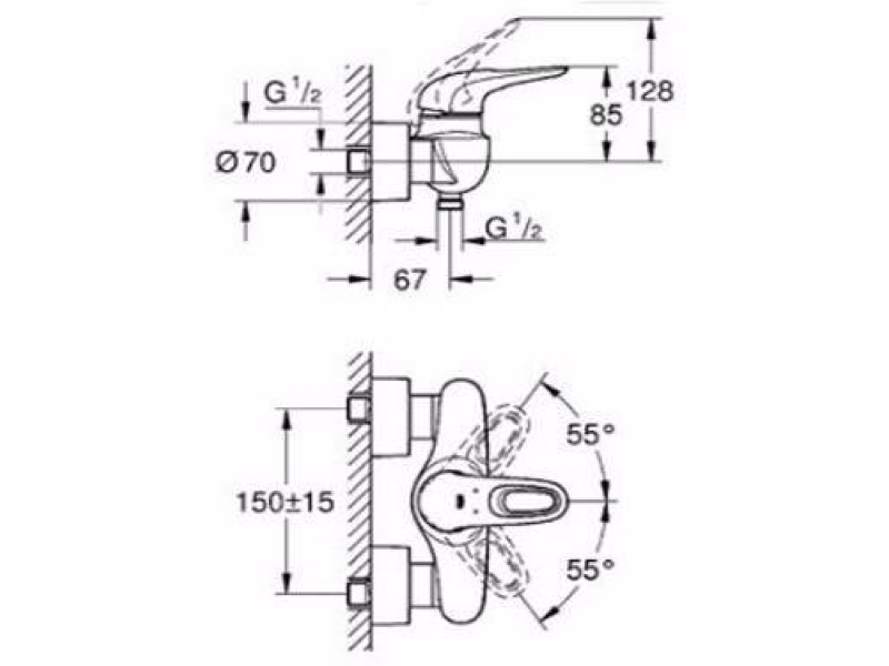 Купить Смеситель для душа Grohe Eurostyle 2015 33590LS3