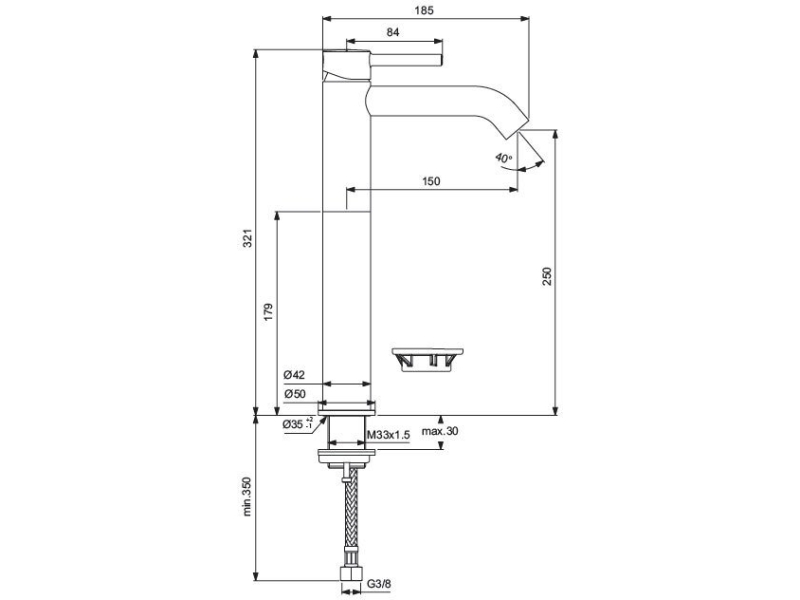 Купить Смеситель для раковины Ideal Standard Ceraline BC269AA