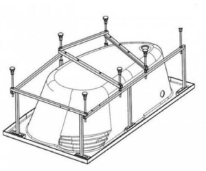 Монтажный комплект для ванны Santek Майорка XL 160х95 1.WH11.2.429