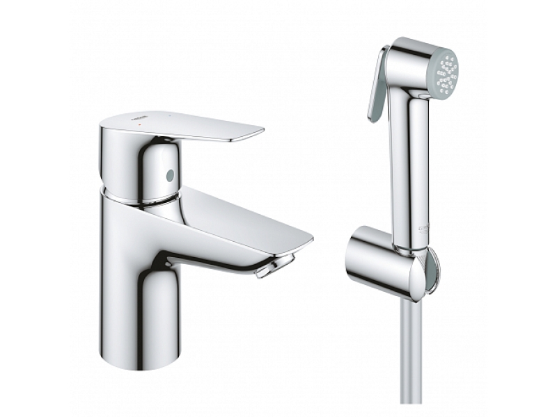 Купить Смеситель для раковины Grohe BauEdge 23757001 с гигиеническим душем