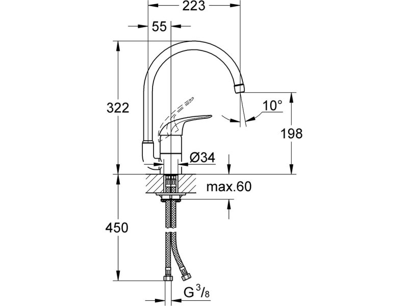 Купить Смеситель для кухни Grohe Euroeco 32752000