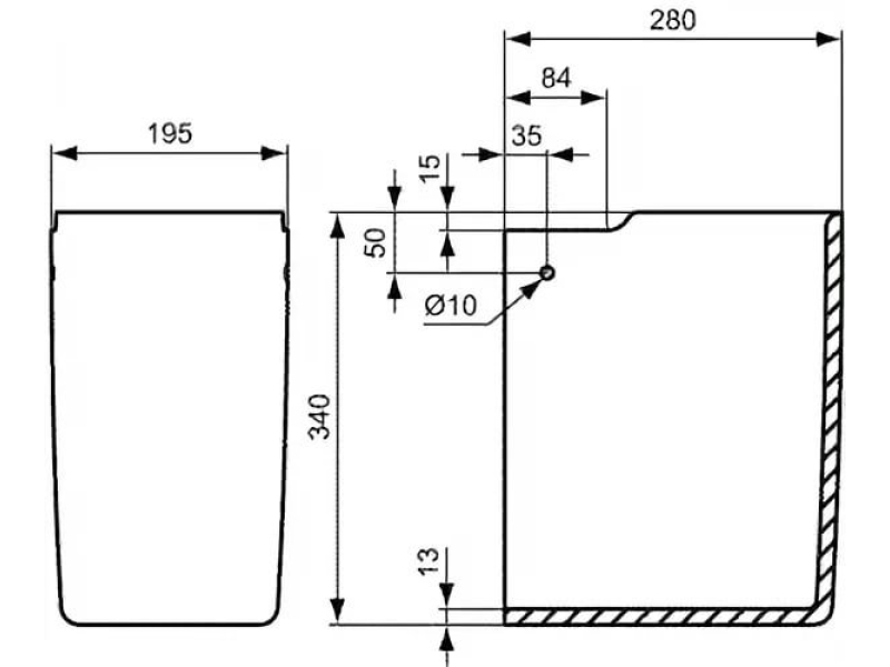 Купить Полупьедестал Ideal Standard Connect E797401