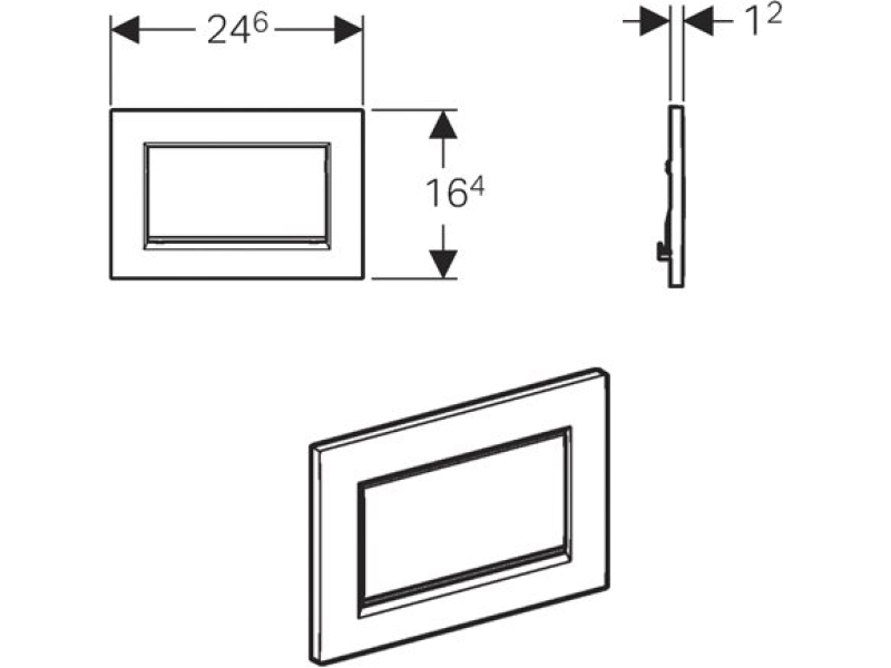 Купить Смывная клавиша GEBERIT Sigma 30 115.893.KX.1