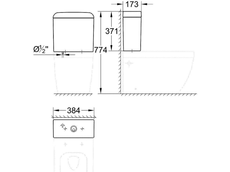 Купить Бачок для унитаза Grohe Euro Ceramic 39332000